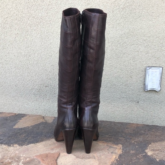 Costume National pieced leather heeled boots - Picture 3 of 8